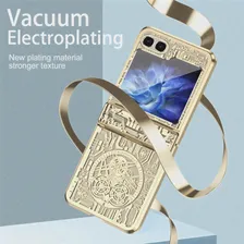 Новый Складной Чехол для Телефона с Рисунком Samsung Z Flip 4 Galaxy Z Flip3 ZFlip 5 Flip Z Flip4 Flip5 с Прозрачным Акриловым Покрытием