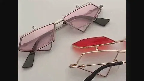 Quadrilateral Vintage Steampunk Sunglasses Flip Up Lens